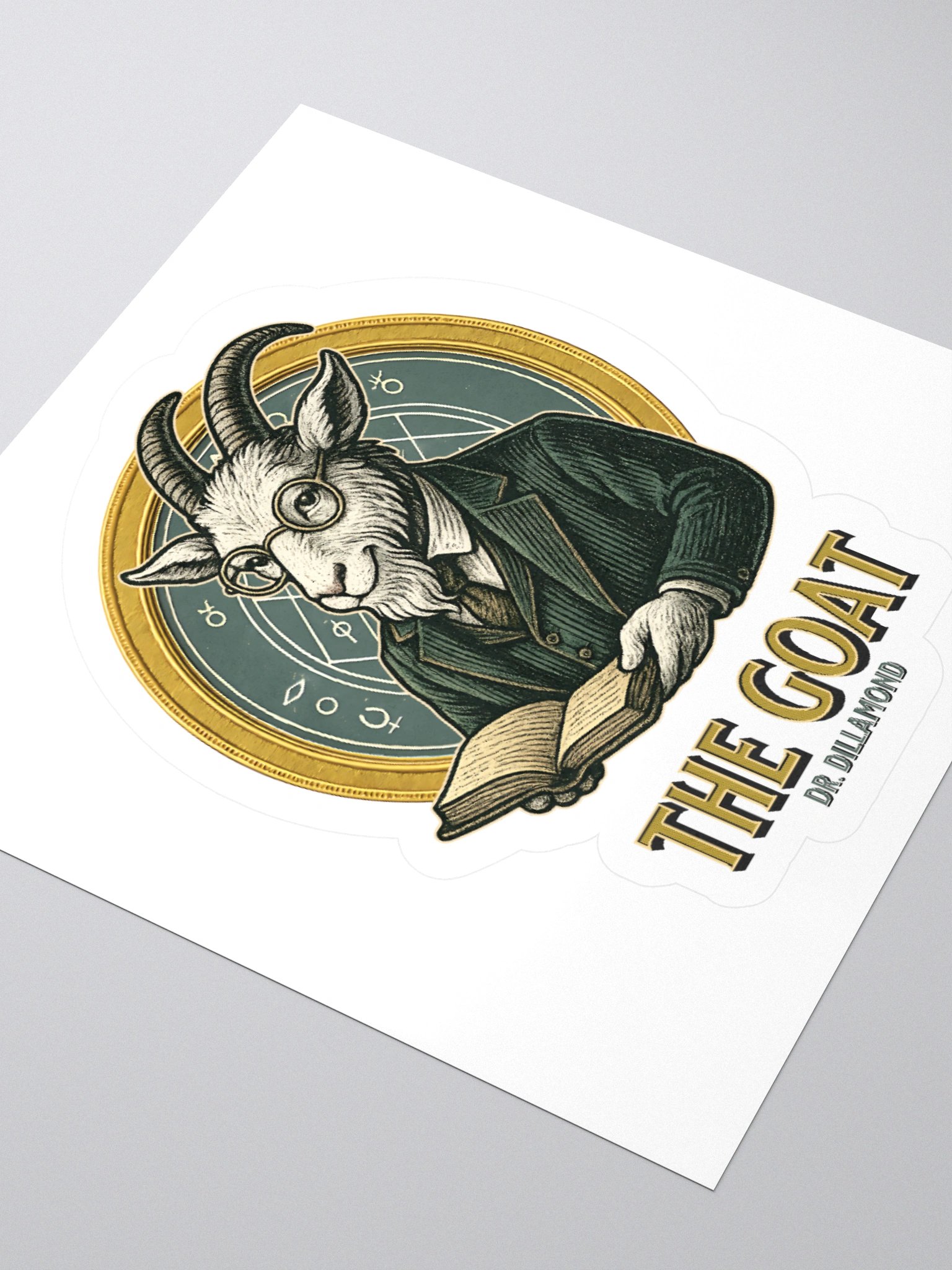 Dr. Dillamond "The GOAT" Broadway Stickers – Kiss-Cut Vinyl Decals product image (8)