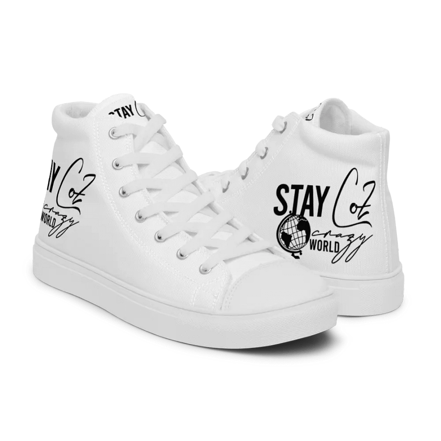 Men's Stay CoZ Crazy World High Top Canvas Shoes product image (8)