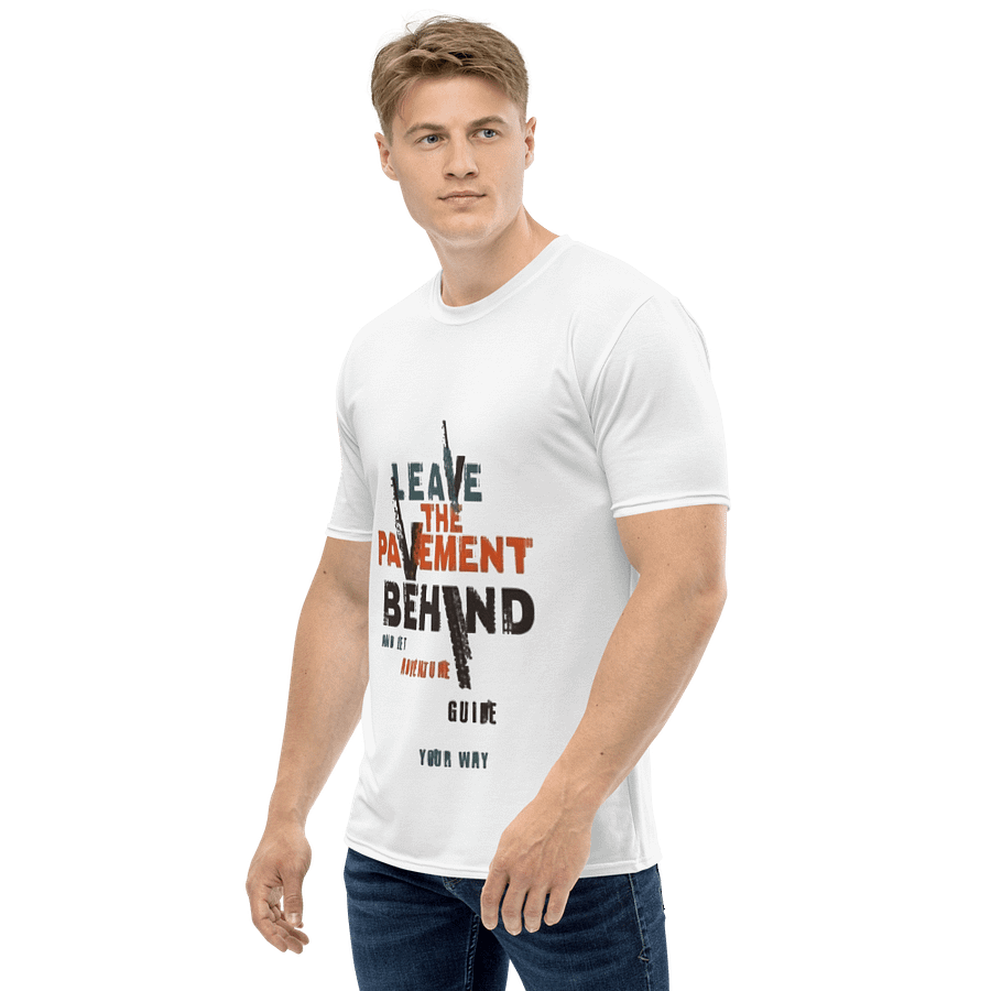 Man Crew Neck T-Shirt Grunge Lettering Slogan product image (3)