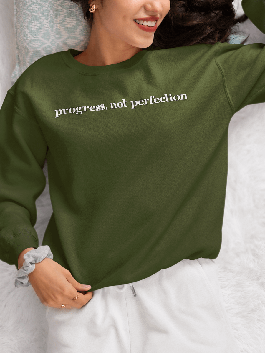 Progress, Not Perfection Gildan Crewneck Sweatshirt product image (1)