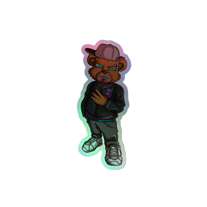Standing Bear Holo Sticker product image (2)