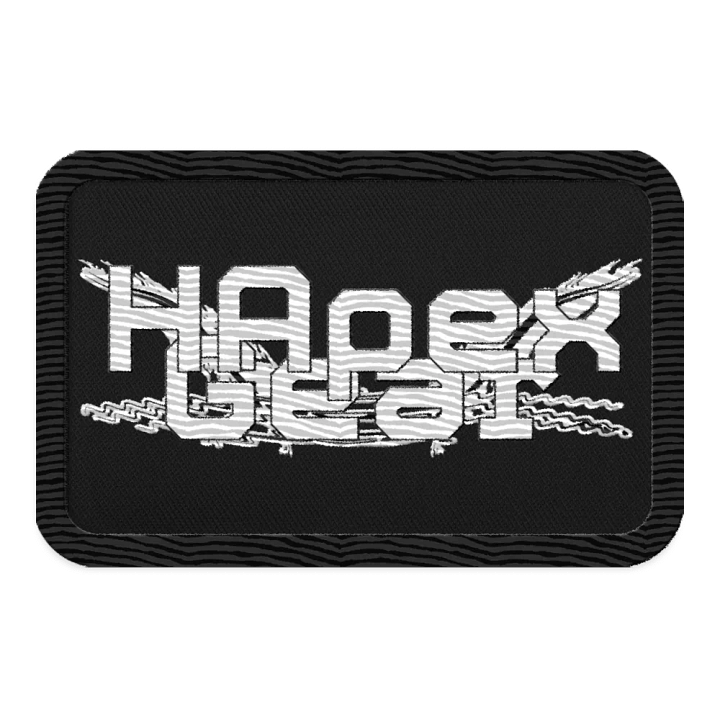 White HApex Gear Black Logo - Embroidered Patches product image (1)