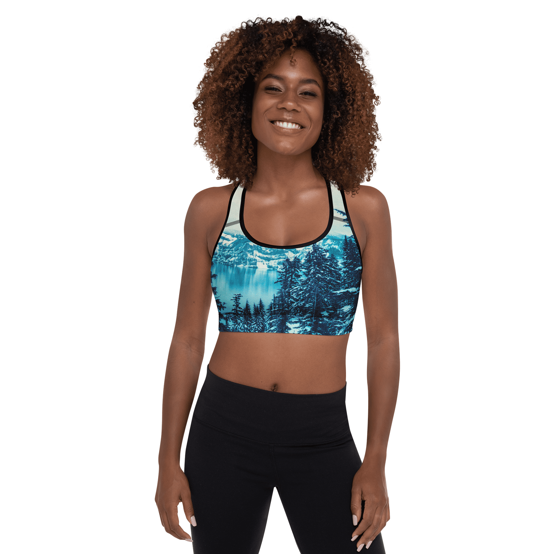 Crater Lake Lomopurple Padded Sports Bra product image (1)