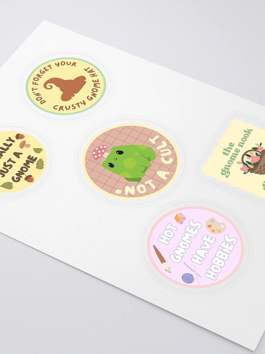 Gnome Nook Sticker Sheet product image (2)