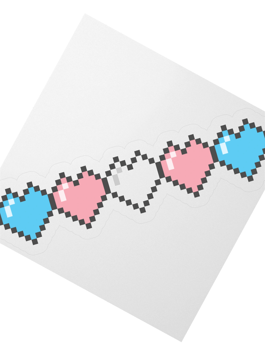 Trans Pixel Hearts Sticker product image (7)