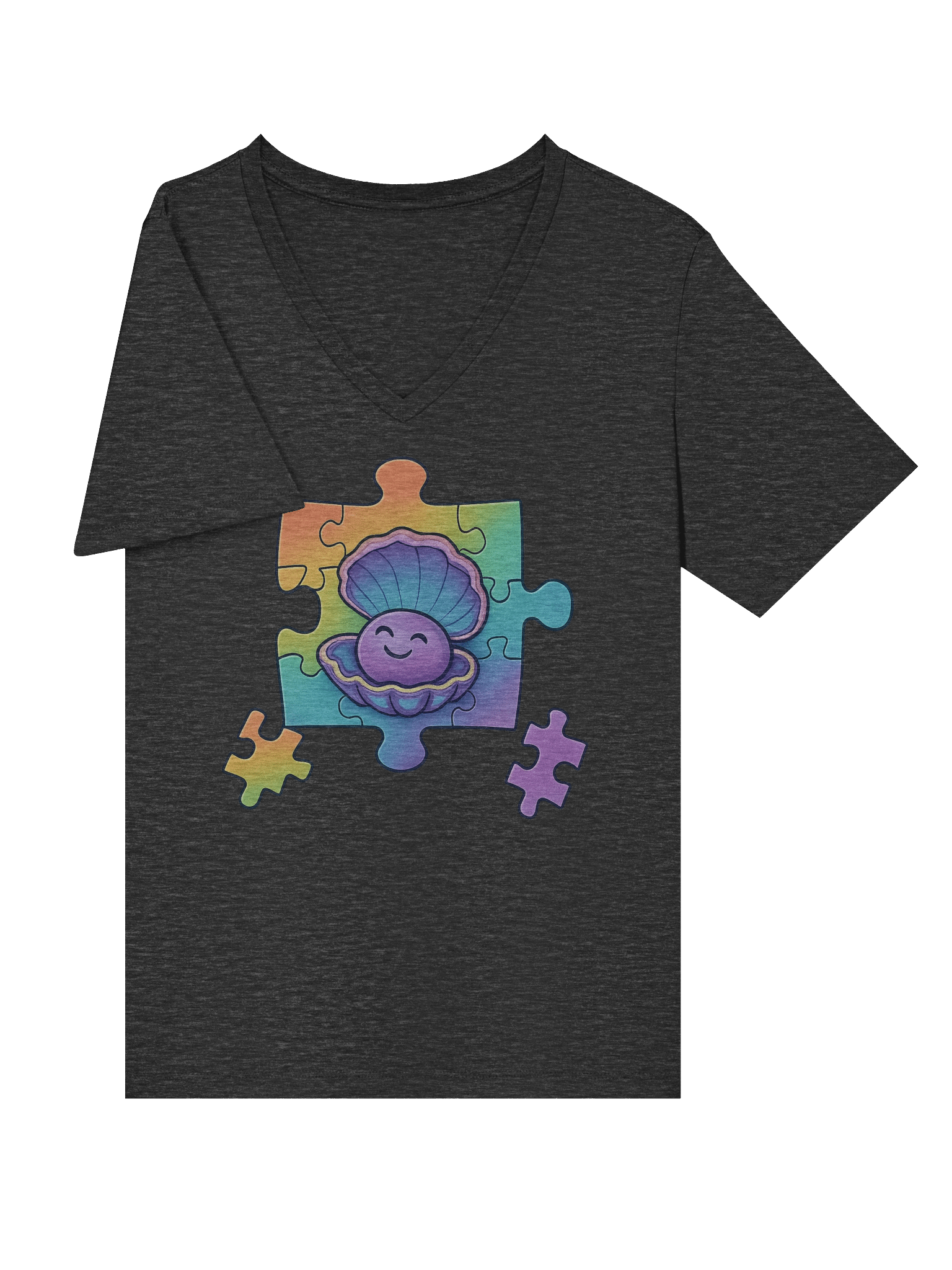 Vibrant Puzzle Piece TISM TRIBE V-Neck product image (5)