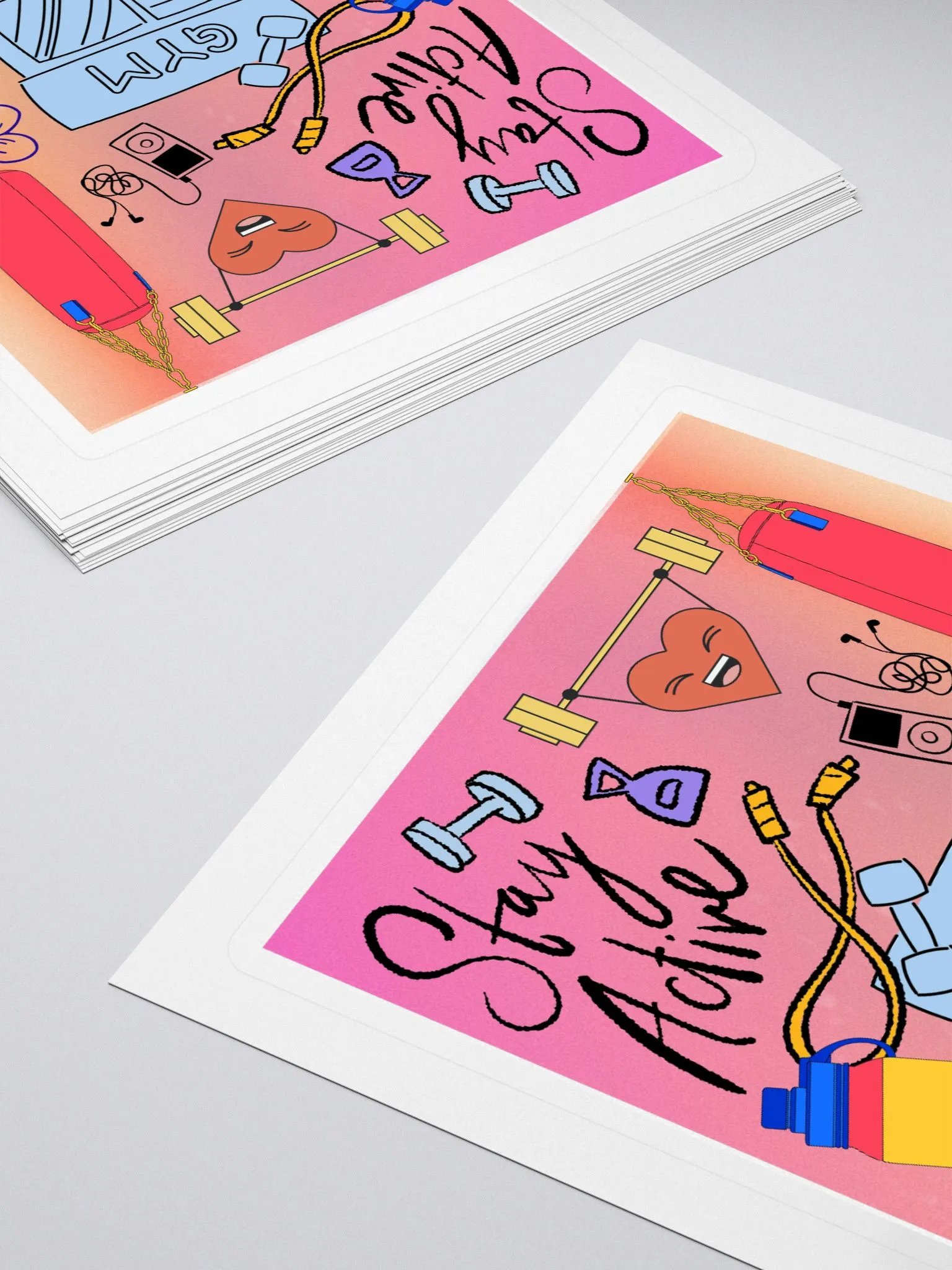 Stay Active Gym Sticker Set product image (4)