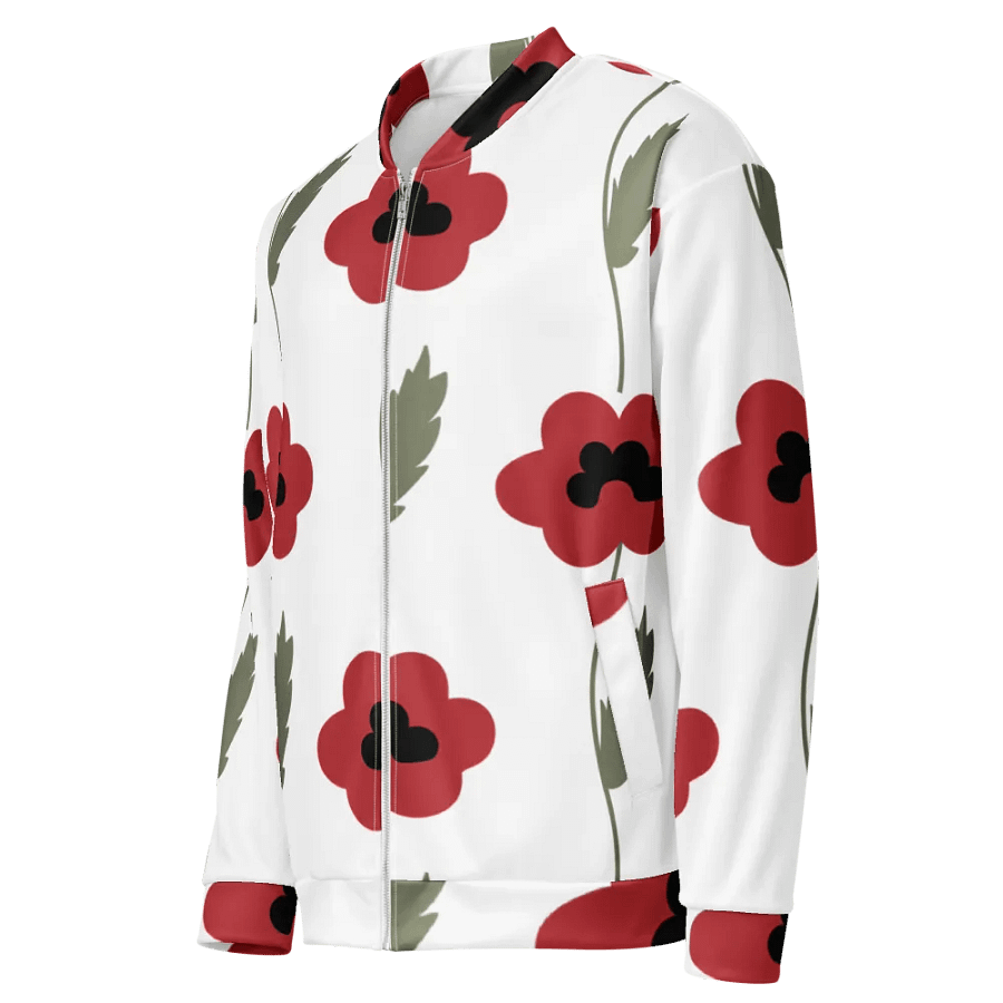 Blooming Elegance All-Over Print Bomber Jacket product image (7)
