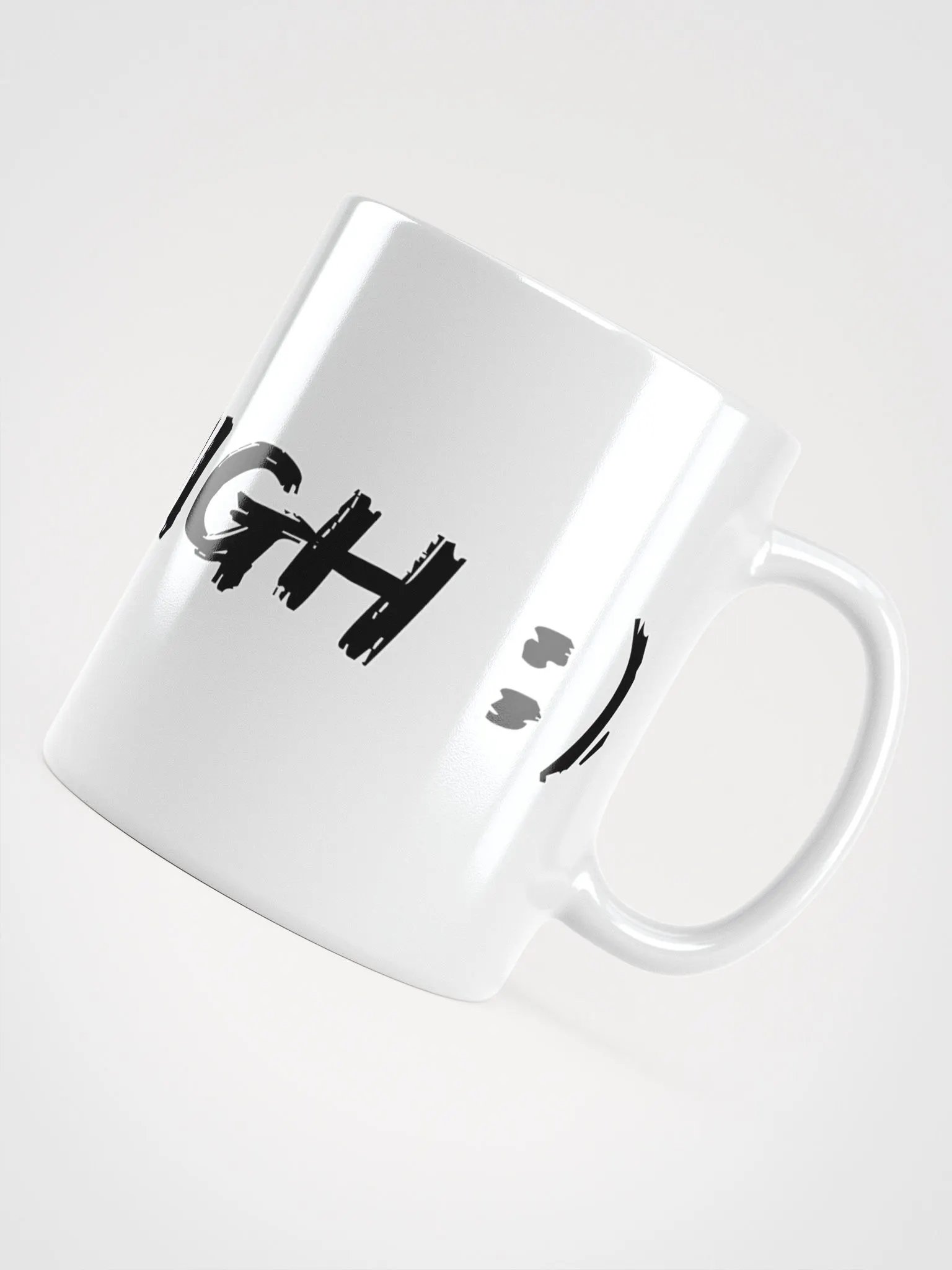 White Glossy Stay High Mug (Black Text) product image (4)