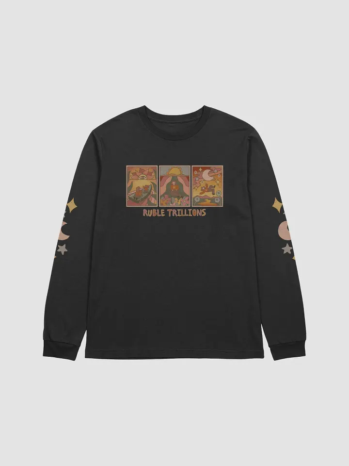 Tarot Trio with Celestial Sleeves - Bella+Canvas Supersoft Long Sleeve Tee product image (1)