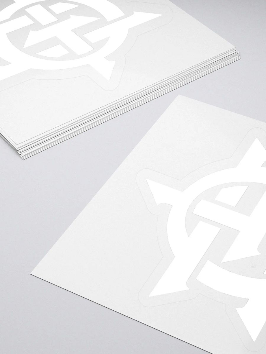 Dr. Ozi Logo Icon Kisscut Stickers (White) product image (12)