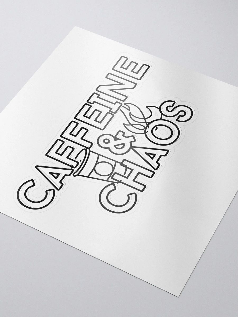 Caffeine & Chaos Kiss-Cut Sticker product image (3)