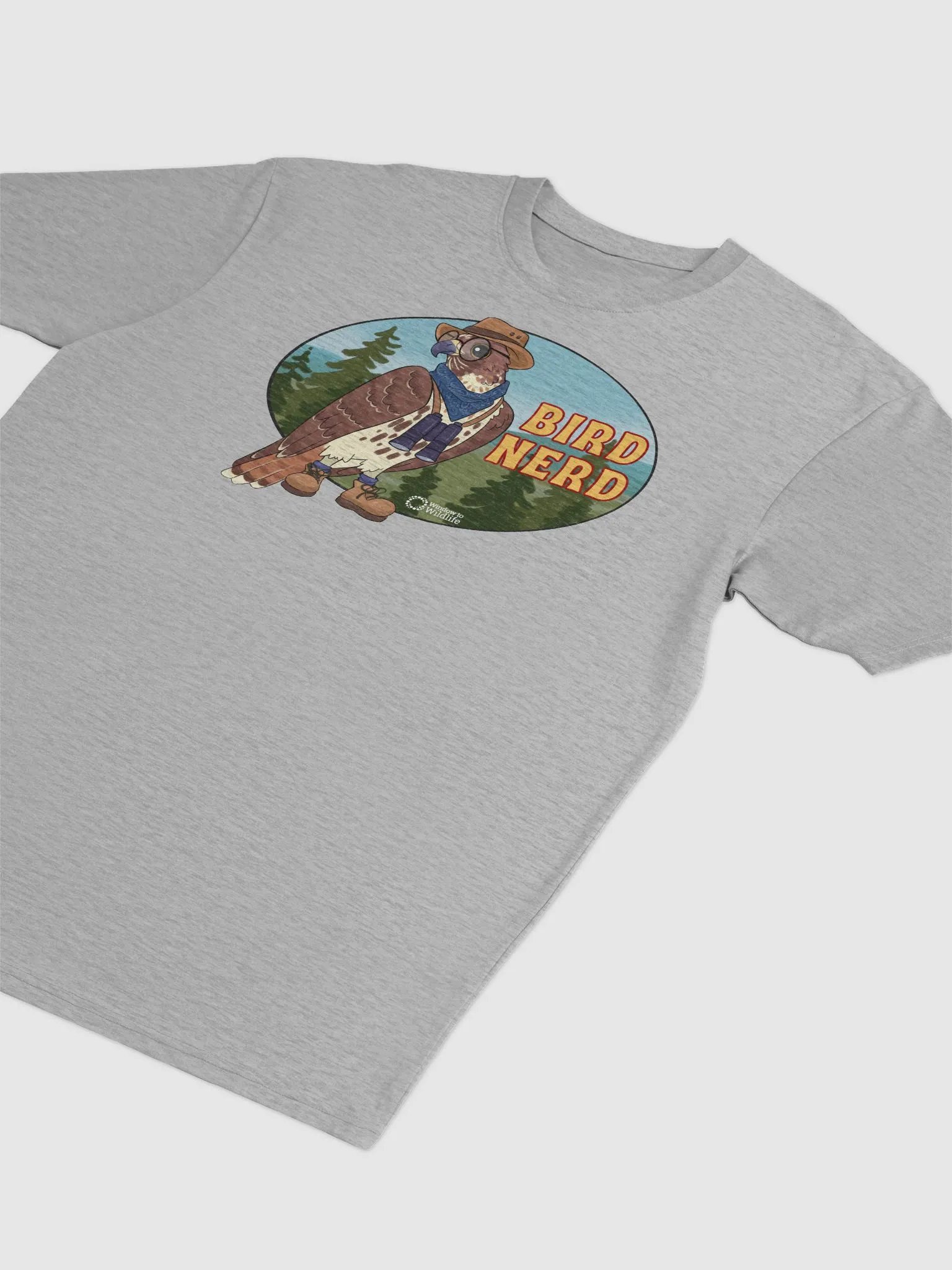 Red-tailed hawk - Bird Nerd Shirt product image (20)