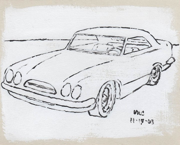 White Car #3 Print product image (1)