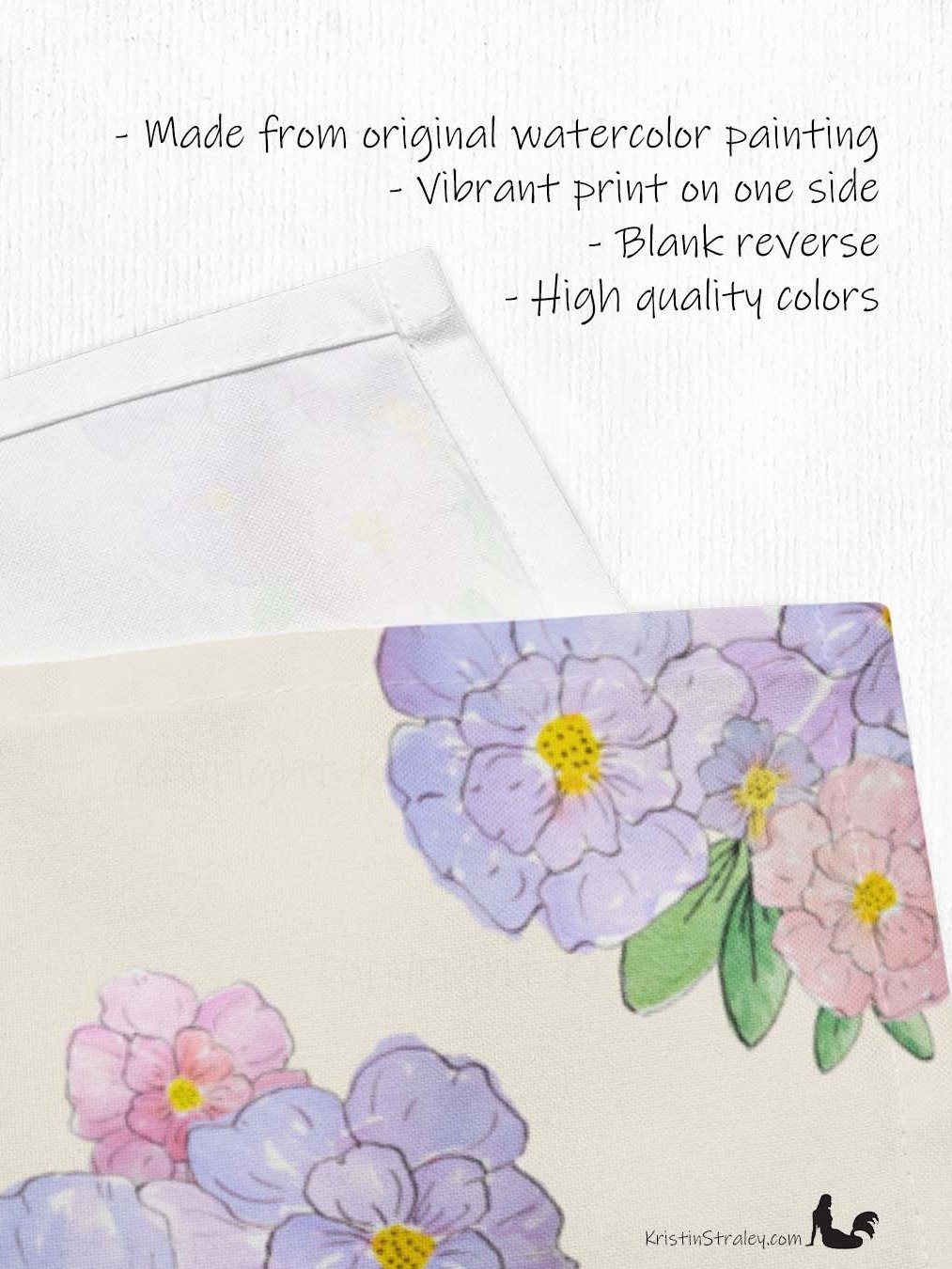 Gingham Blossoms Cloth Napkins Set of 4 product image (3)