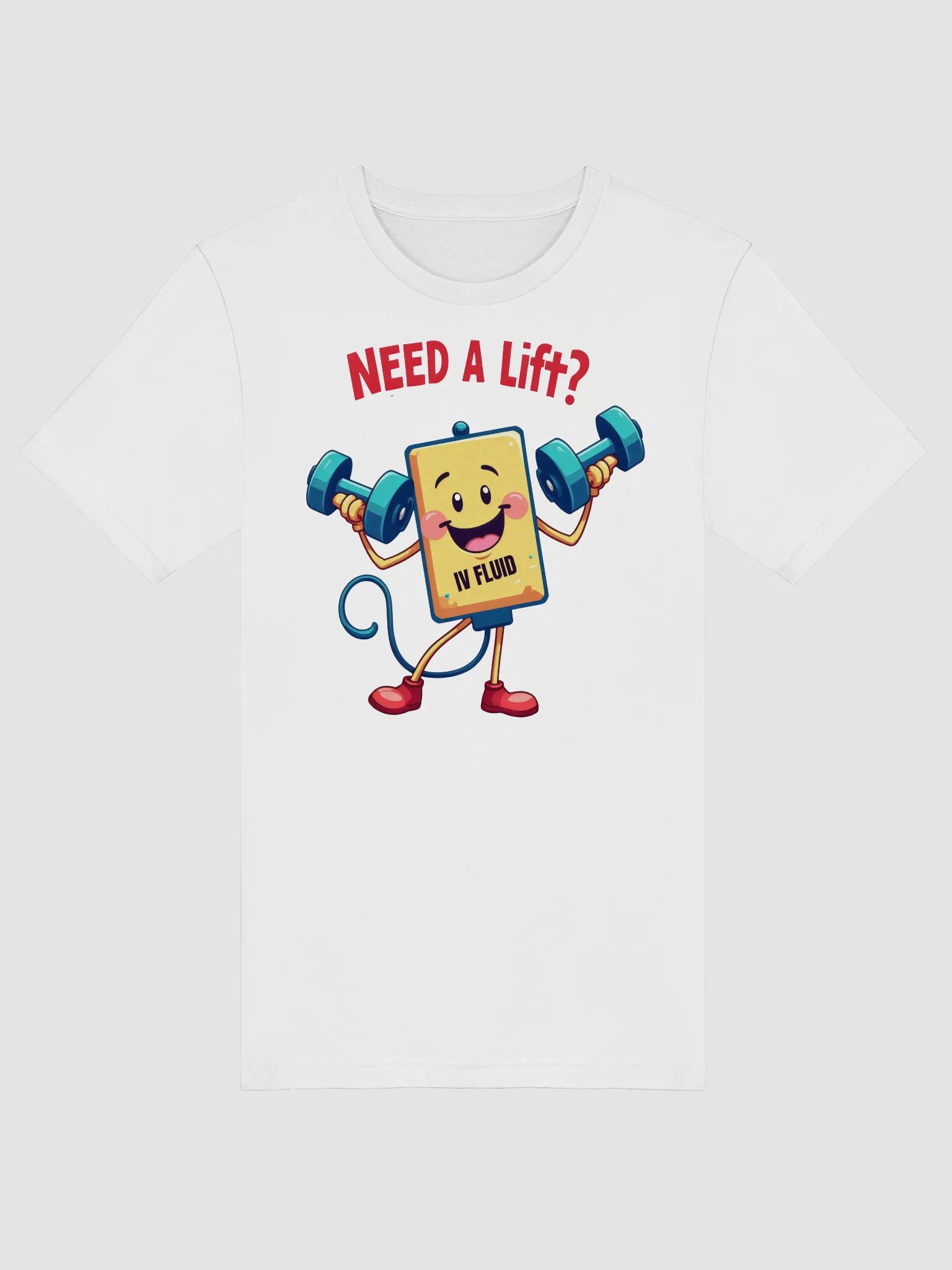 Get a Lift IV Dumbbell Cartoon T-Shirt product image (49)