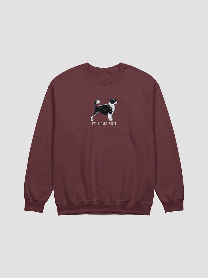 I'm a Rare Breed Sweatshirt (Embroidered) of a Portuguese Water Dog(Black & White) product image (1)
