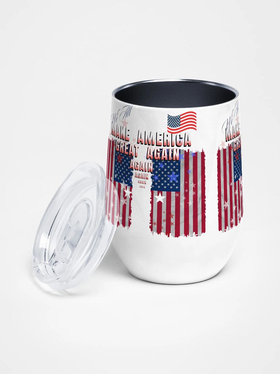Patriotic Wine Tumbler MAGA for moms and dads colleagues product image (2)