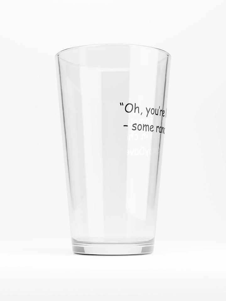 Campy quote pint glass product image (2)