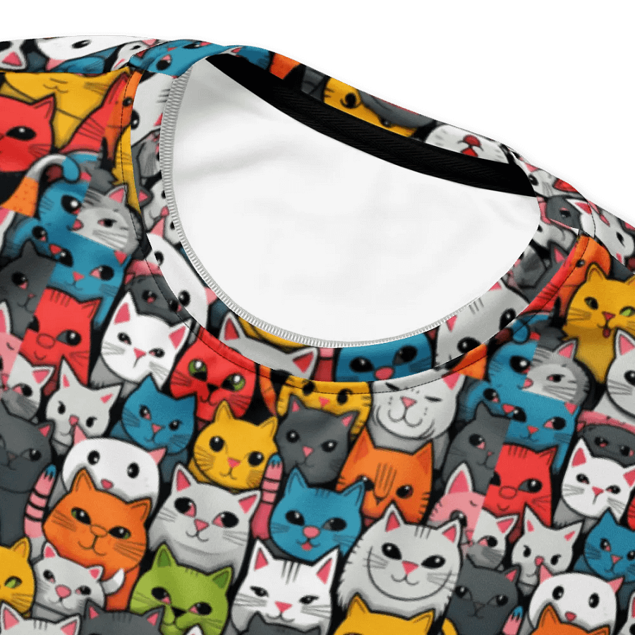 Whimsical Cat Faces All-Over Print Sweatshirt product image (8)