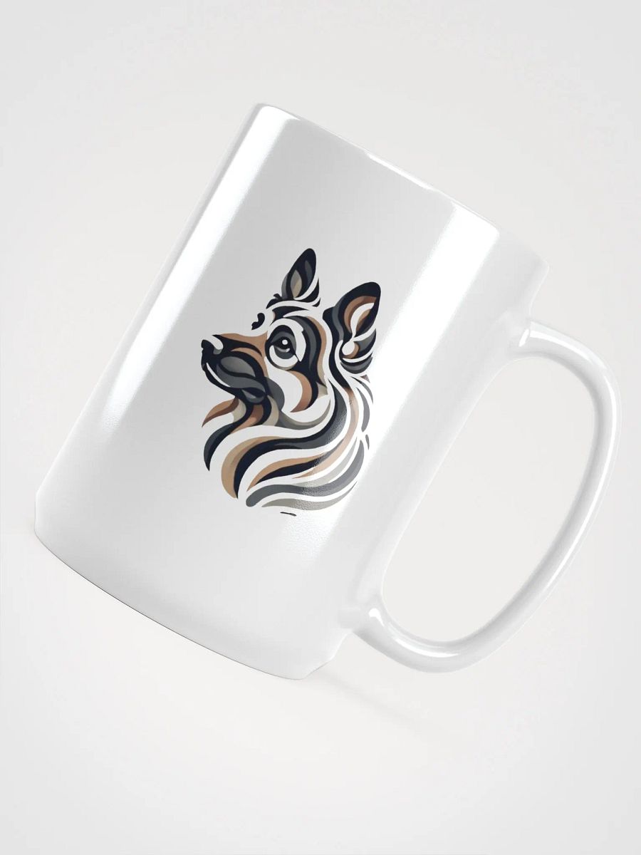 Sleek German Shepherd Abstract Art Mug product image (4)