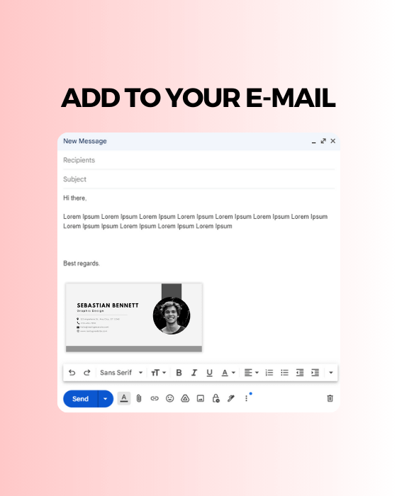 White Modern Minimalist Business Email Signature product image (3)