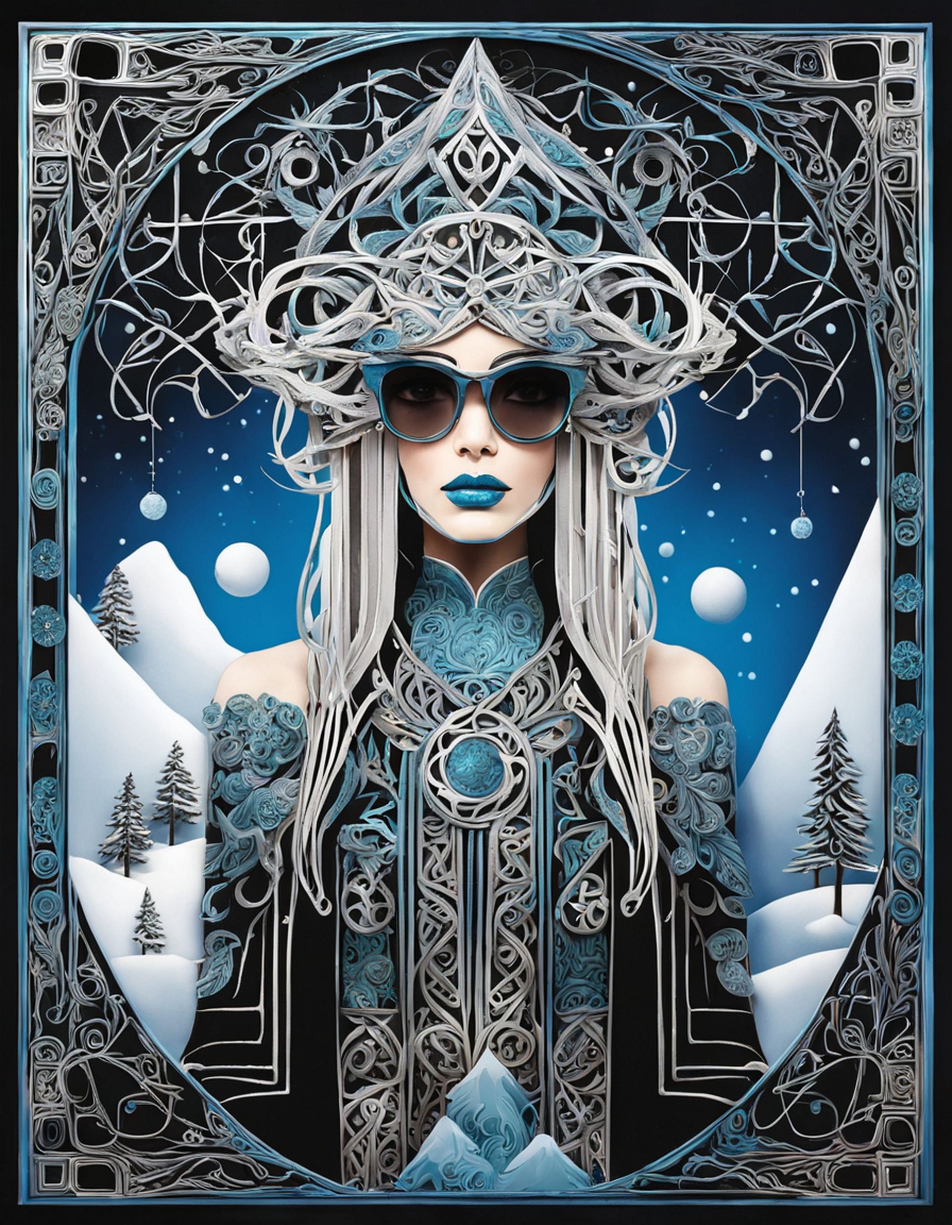 Winter Wiccan 08 - Instant Download product image (1)