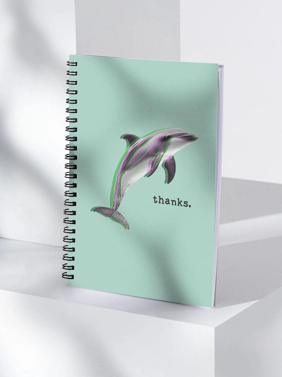 Dolphin Thanks Spiral Notebook product image (4)