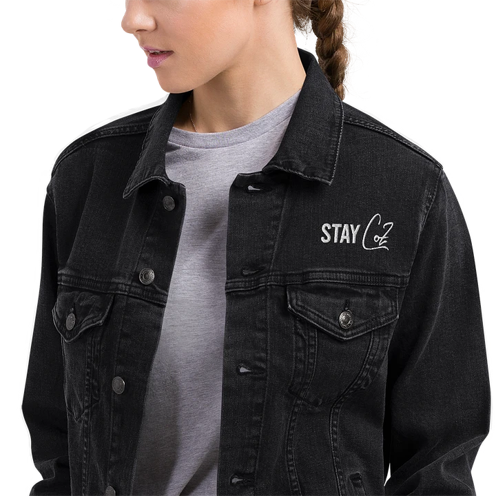 Stay Coz Embroidered Denim Jacket product image (1)