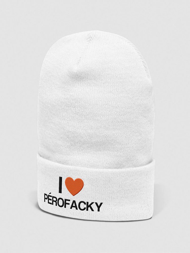 I ♥️ Perofacky beanie white product image (2)