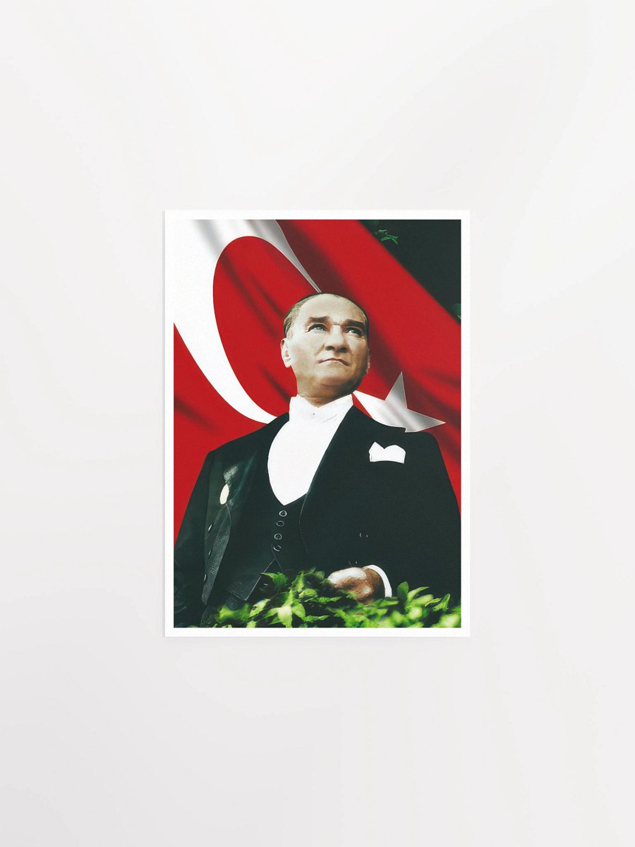 Mustafa Kemal Atatürk poster with Border — Turkey poster product image (7)