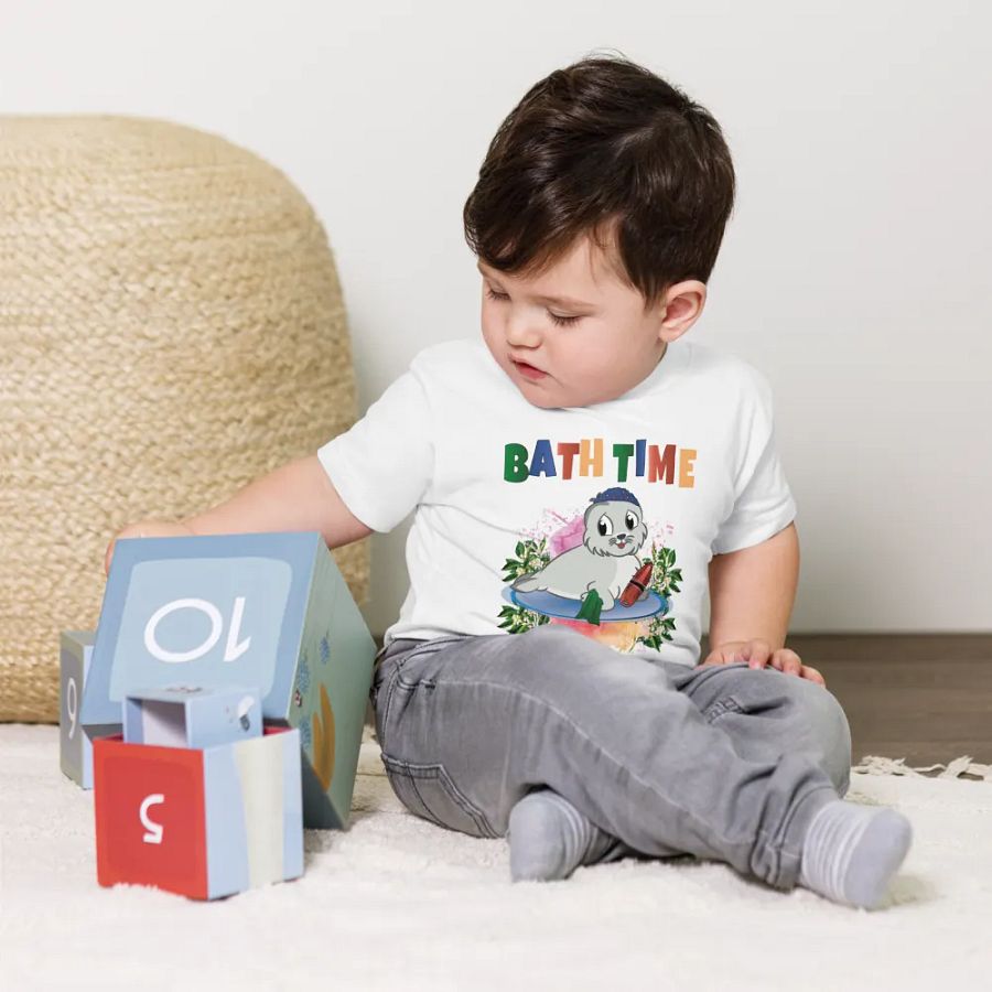 Bath Time Funny Colorful Bella +Canvas Toddler T-Shirt – Funny Shirt & Gift for Kids product image (10)
