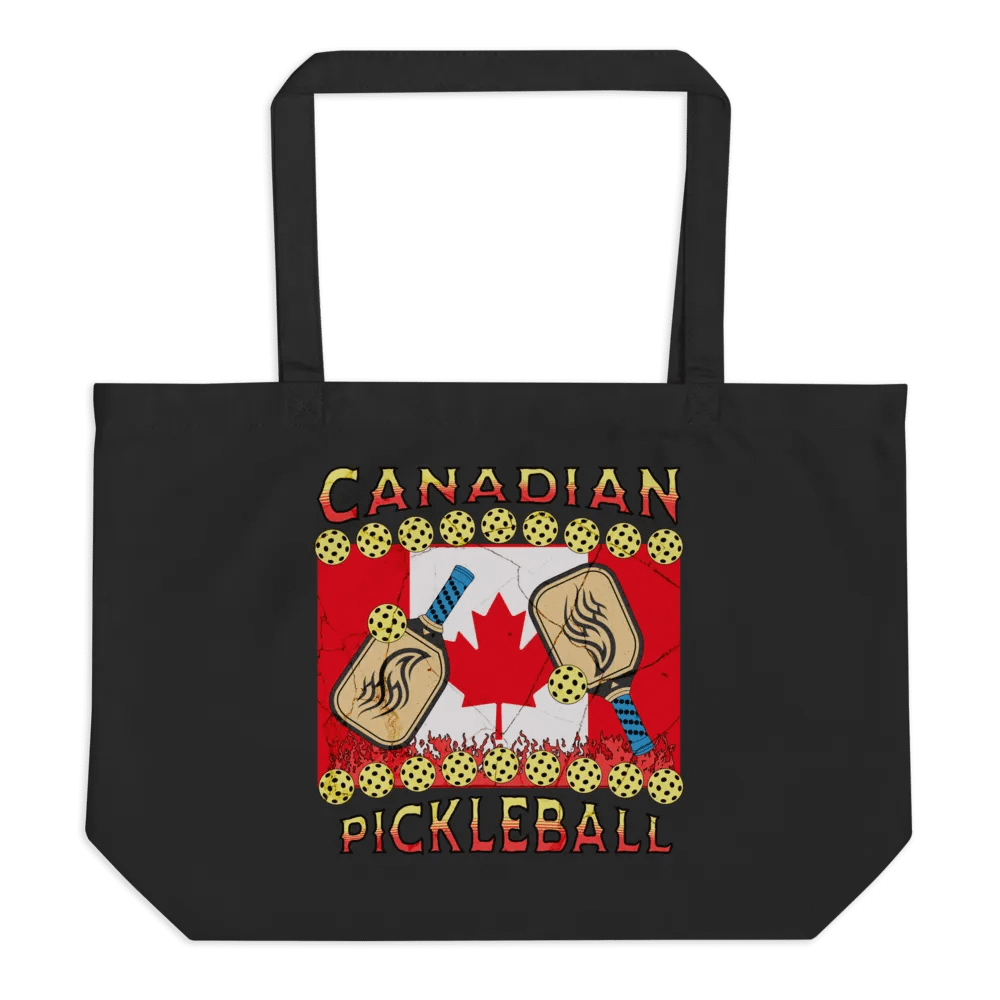 Canadian Flag Pickleball Eco-Friendly Tote Bag product image (1)