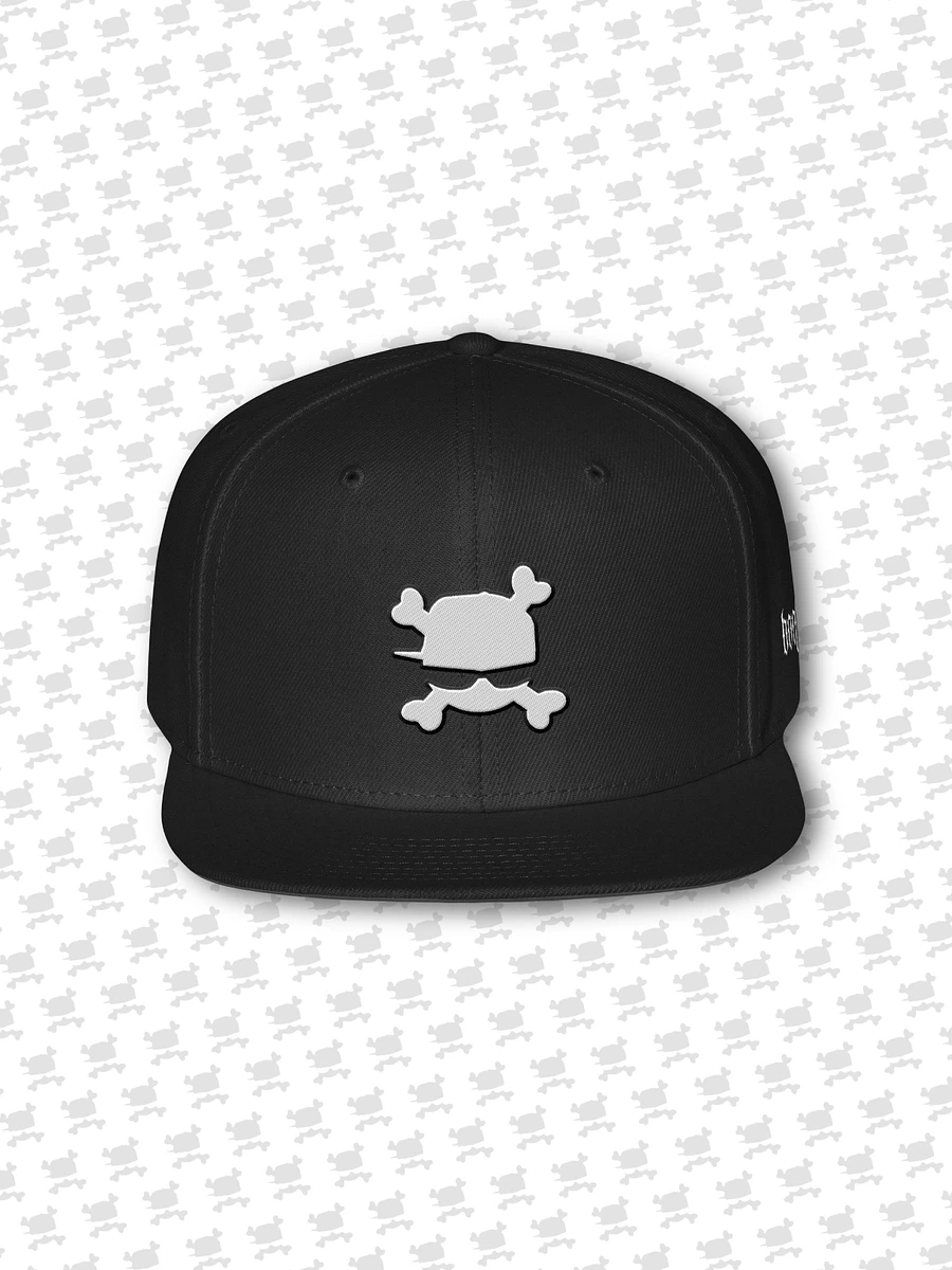 Embroidered Bonez Skull Logo Snapback Hat product image (2)