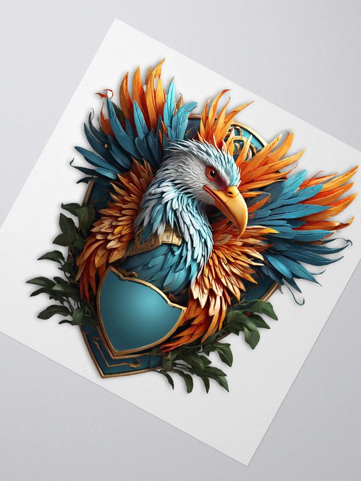 Bird of pheasant vibrant sticker product image (2)