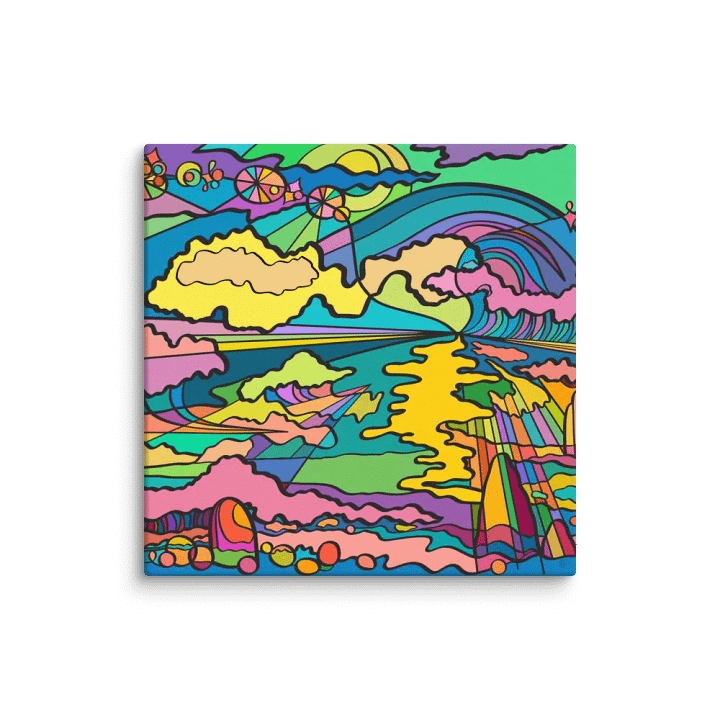 Vibrant Canvas: A Blank Slate for Your Artistic Vision - Night Ocean product image (1)