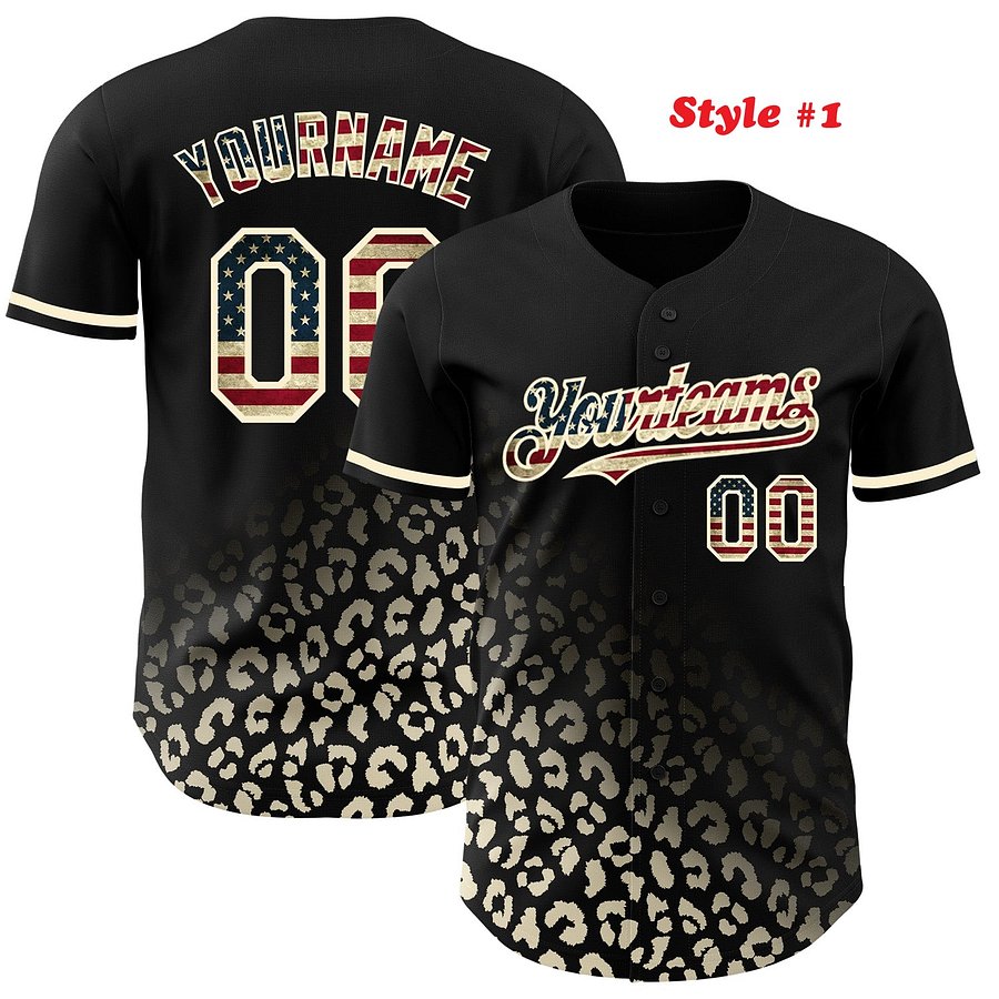 Authentic Baseball Jersey, Custom Baseball Jersey, Personalized Sport Jersey, Colorful, Flowers, Number, Gift Logo Custom product image (3)