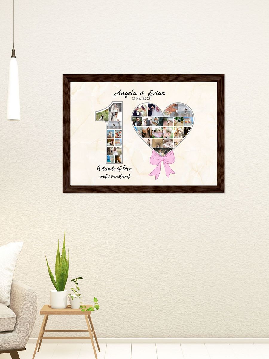 10 Year Anniversary Photo Collage Canva Template product image (7)