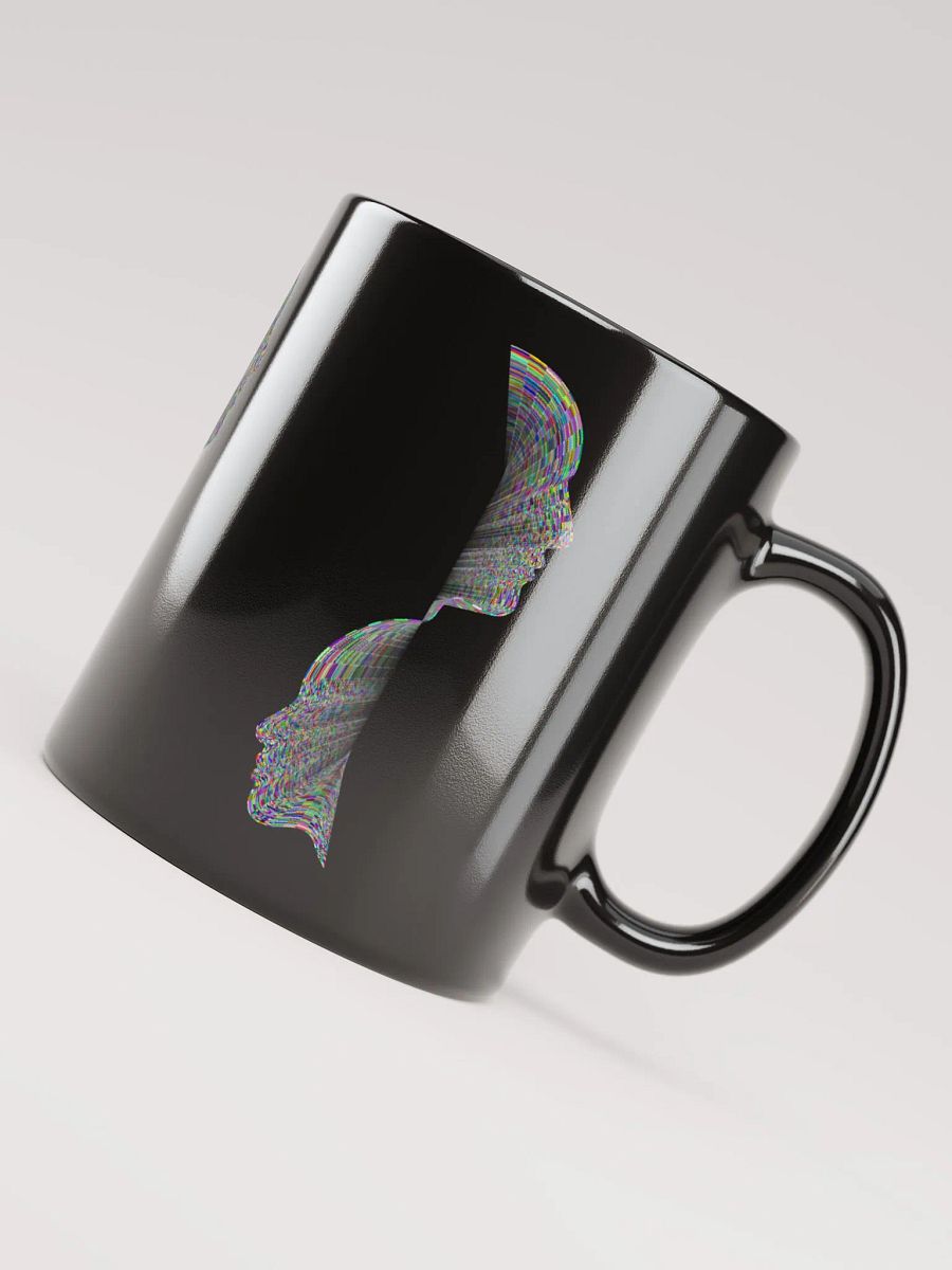 Black Glossy Coffee mug-Left and Right Half Face product image (8)