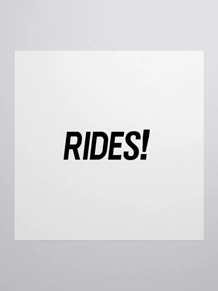 RIDES! Sticker product image (1)