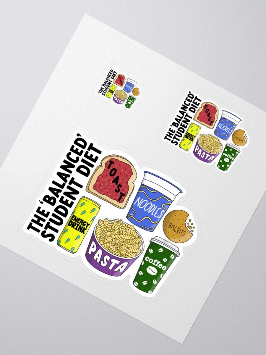 Student Diet Sticker product image (2)