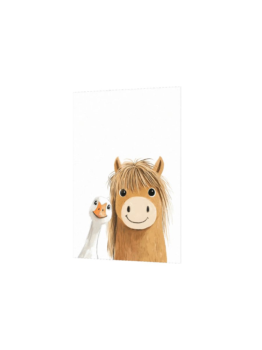 Horse and Goose Farm Nursery Print product image (15)