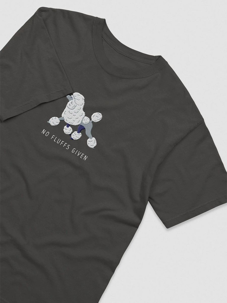 No Fluffs Given T-Shirt(Embroidered) of a Standard Poodle(White) product image (5)