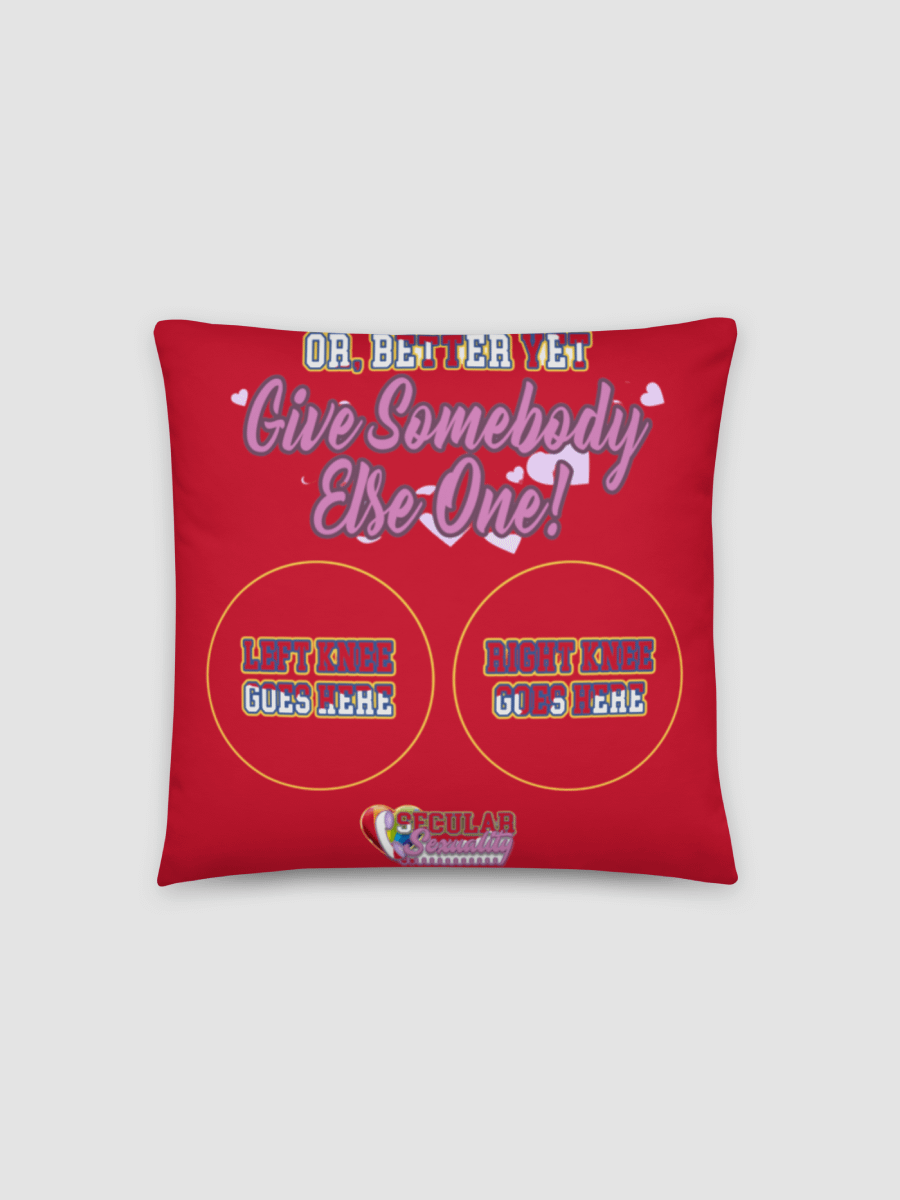 Secular Sexuality Orgasm Pillow - Red product image (2)