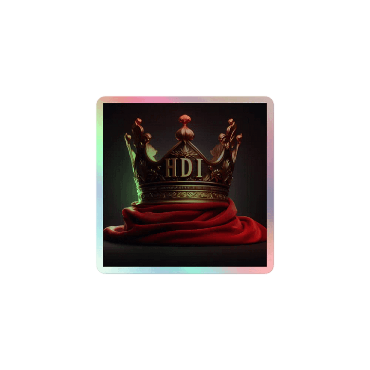 HDI Gold Crown - Holographic Sticker product image (1)