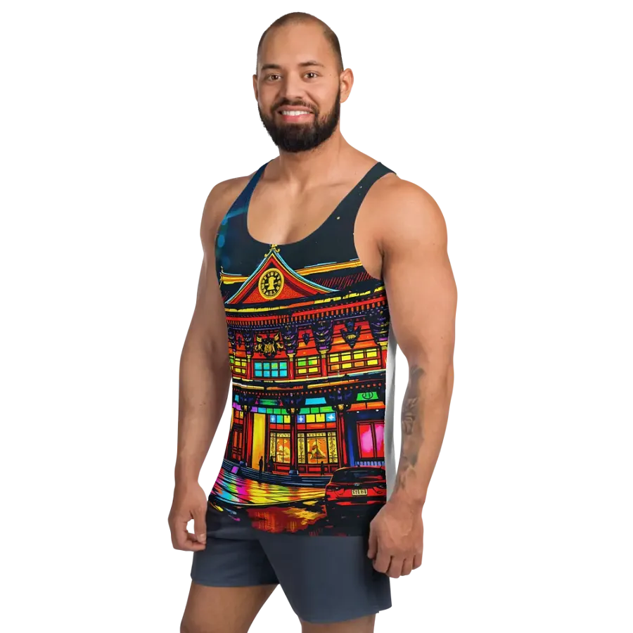 Neon Nights All-Over Tank Top unisex product image (2)