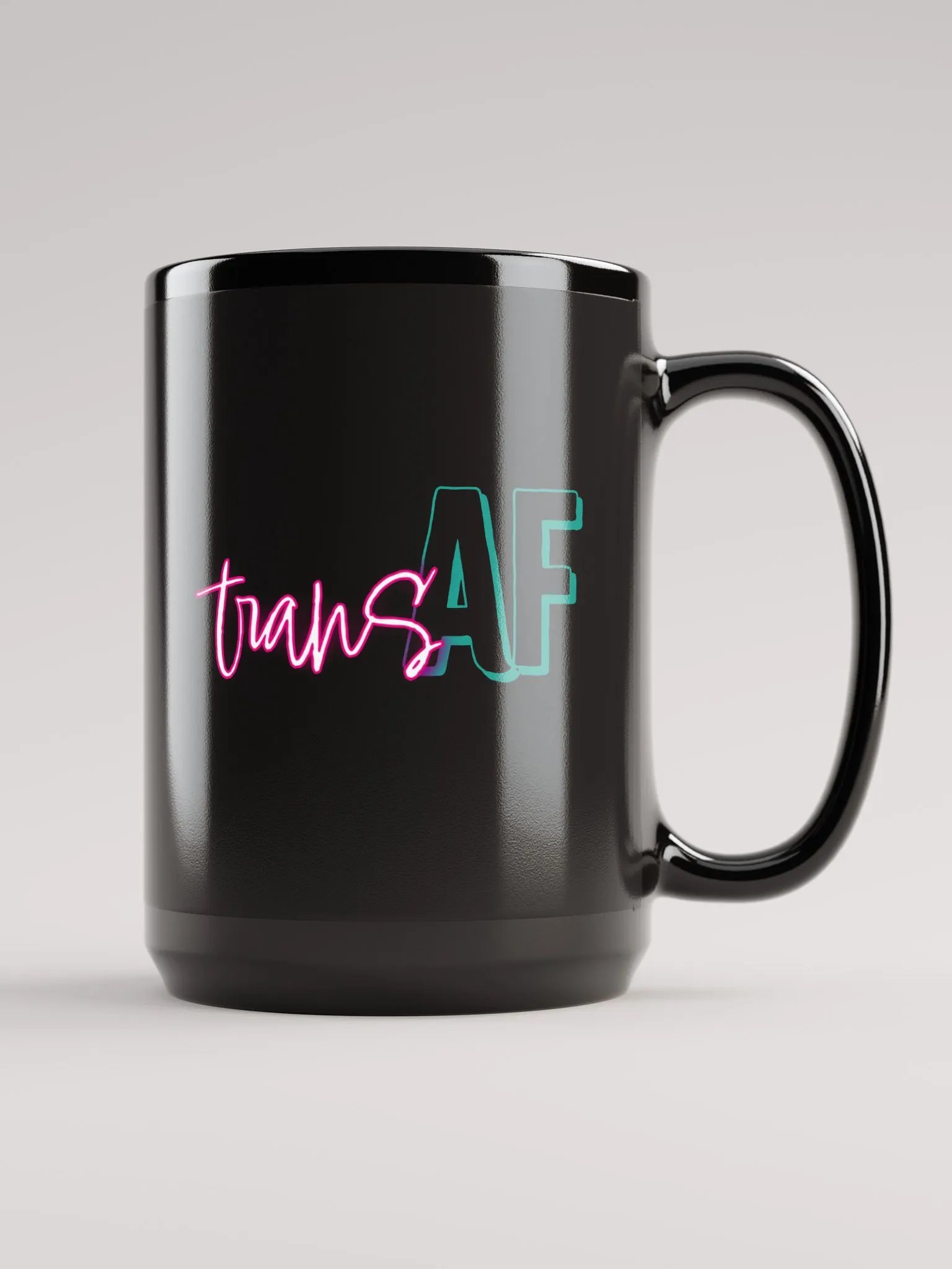 Trans AF Mug 15oz Black product image (1)