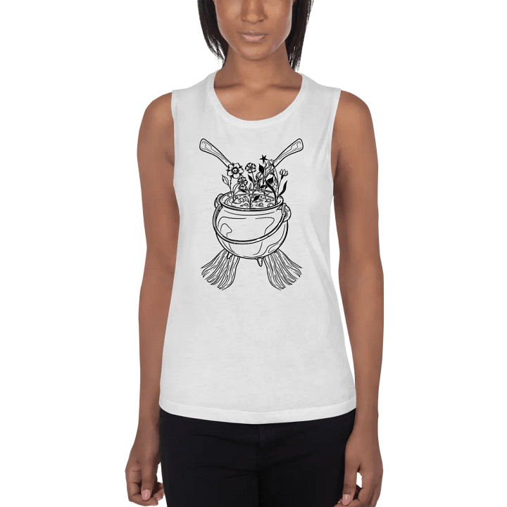 Henbane Coven Crest Bella+Canvas Women's Flowy Muscle Tank product image (47)