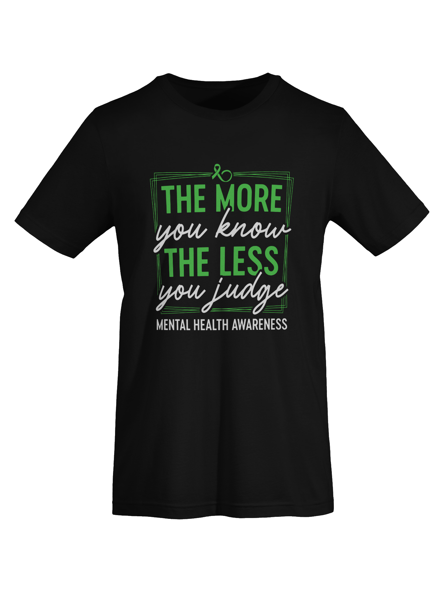 The More You Know The Less You Judge T-Shirt – Choose Empathy | Mental Health Awareness product image (32)
