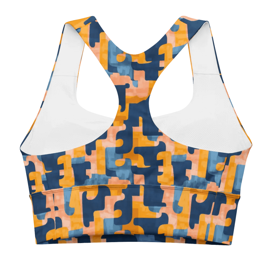 Flowing Shapes | Recycled Longline Sports Bra product image (4)